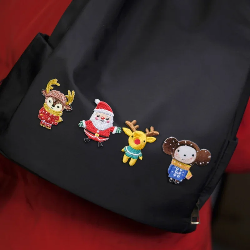 Hand-made Accessories, Embroidered Cloth, Badges, Clothes, Bags, Notebooks, Decoration Christmas Series Clothing Patch