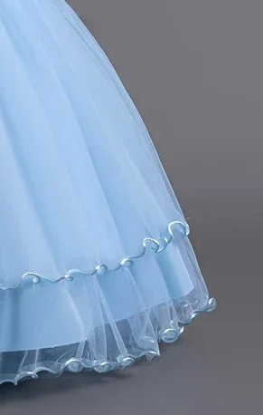 فستان زفاف جديد لفتاة الزهور فستان الأميرة الطويل للفتيات والأطفال وحفلات أعياد الميلاد الرسمية لموسم عيد الميلاد