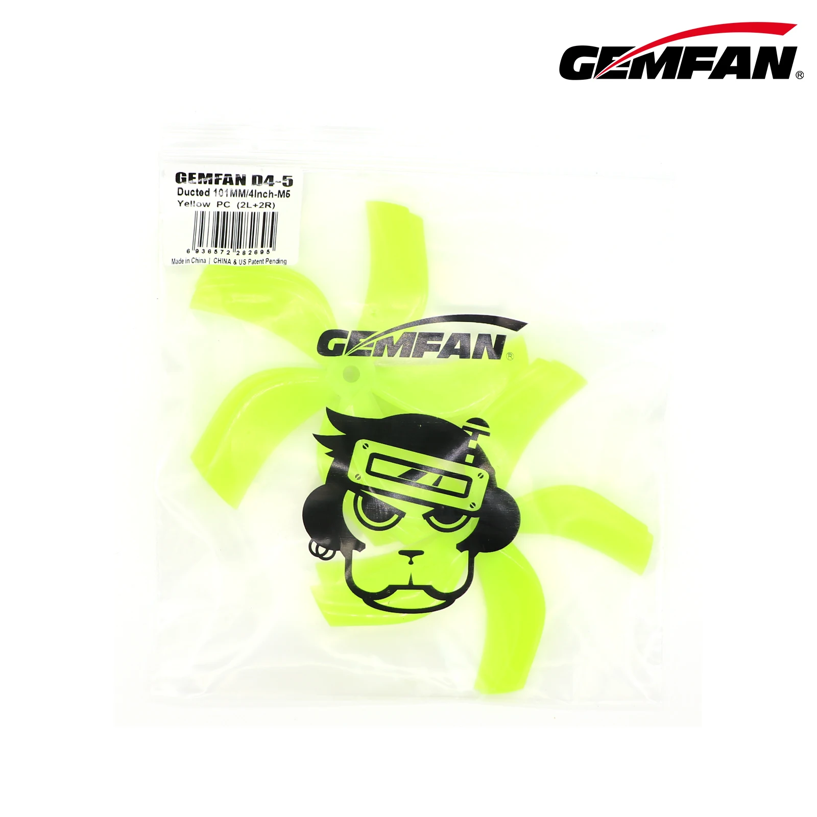 Gemfan D4-5 4x3.8x5 5-Blatt-PC-Propeller-Set - Hoher Schub, geringe Geräuschentwicklung, langlebig für 4" Cinewhoop FPV – Detail 6