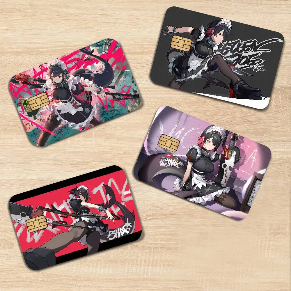 Ellen Joe Zenless Zone Zero Anime Game Anime Sticker Film Skin Cover Case for Small Large No Chip Debit Credit Card Front Side