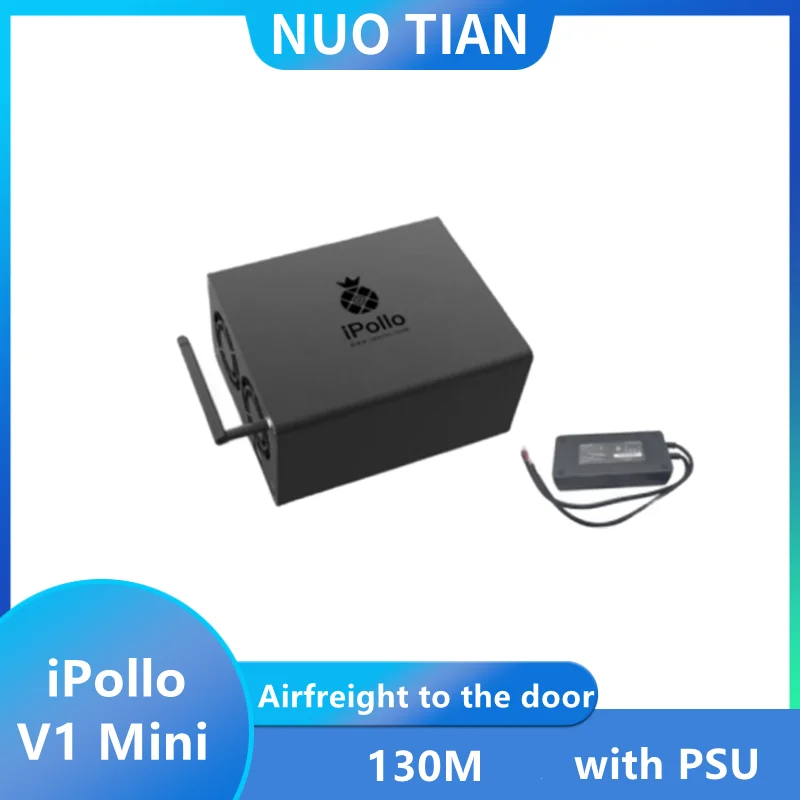 Usado iPollo V1 Mini 130MH/s ±10% ASIC ETC Miner ETC,ZIL,ETP,EXP mineração melhor que Antminer Goldshell INNOSILICON