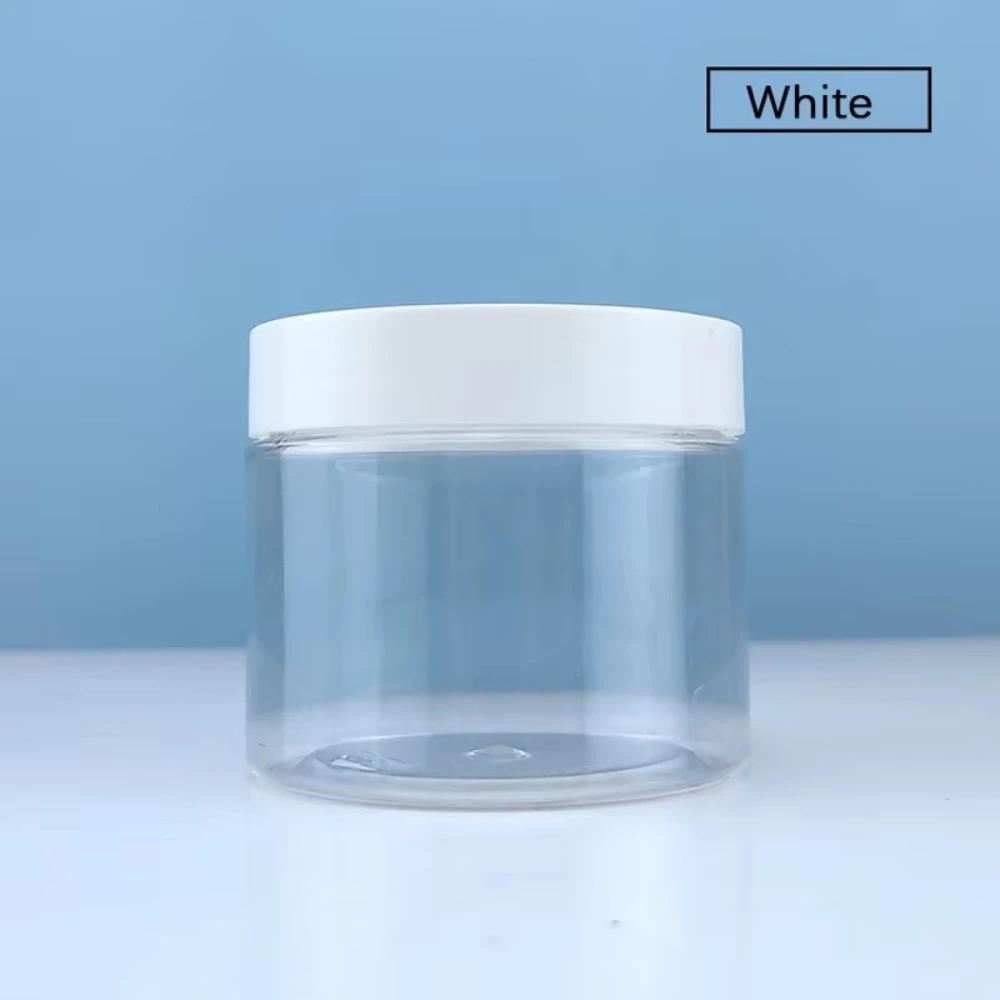 12 Stuks 50/100/150/200/250 Ml Doorzichtige Plastic Pot En Deksels Huidverzorging cosmetische Zalfpotje Reizen Set Hervulbare Flessen Opslag Potten