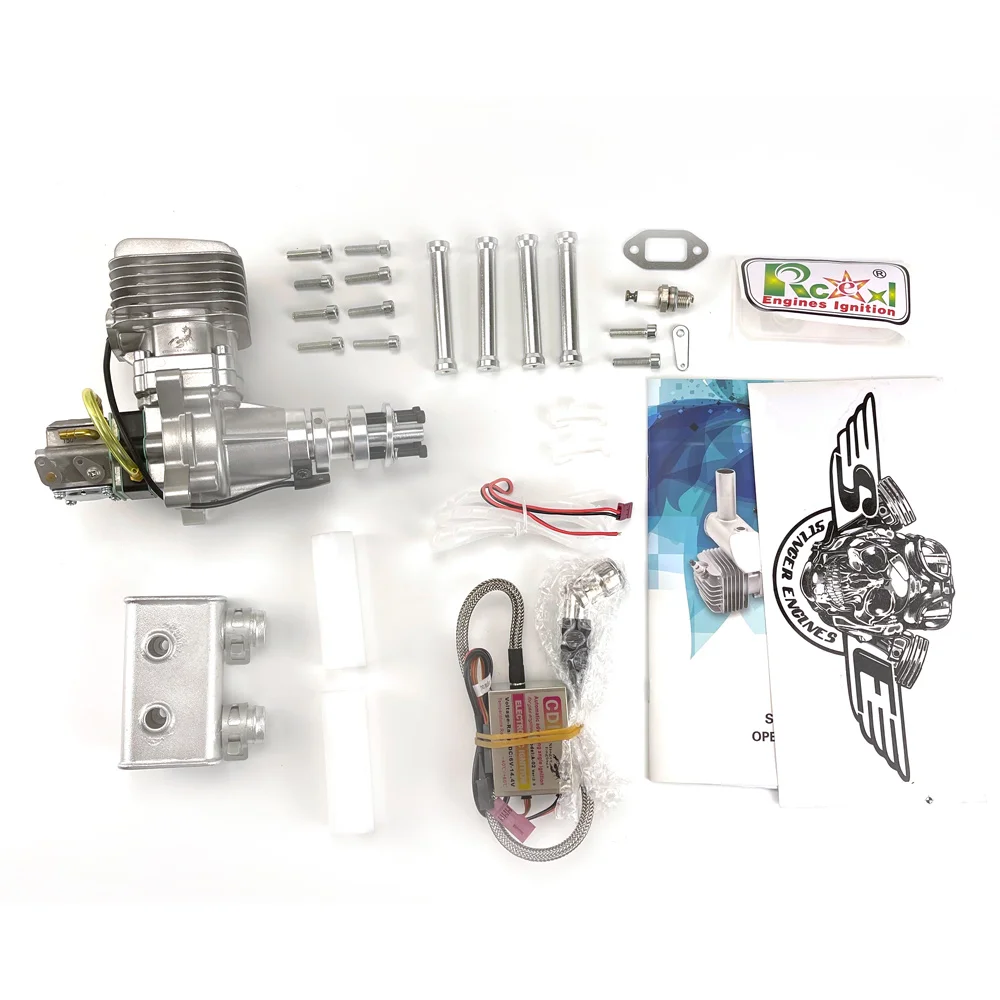 Brand RCGF Stinger 35CC RE Engine 35CCRE Rear Exhaust Pipe Petrol Gas Motor  Two Strokes 2-cycle Single Cylinder Natural