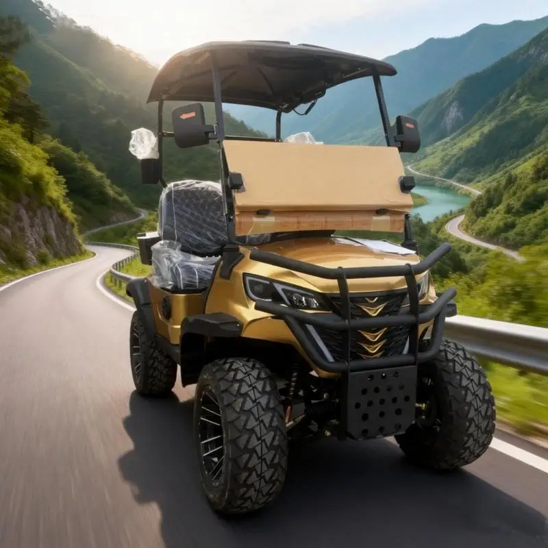 New 48V 4-Seater Lifted Off-Road Electric Golf Cart Hunter Lithium Battery Golf Cart Hunting Buggy