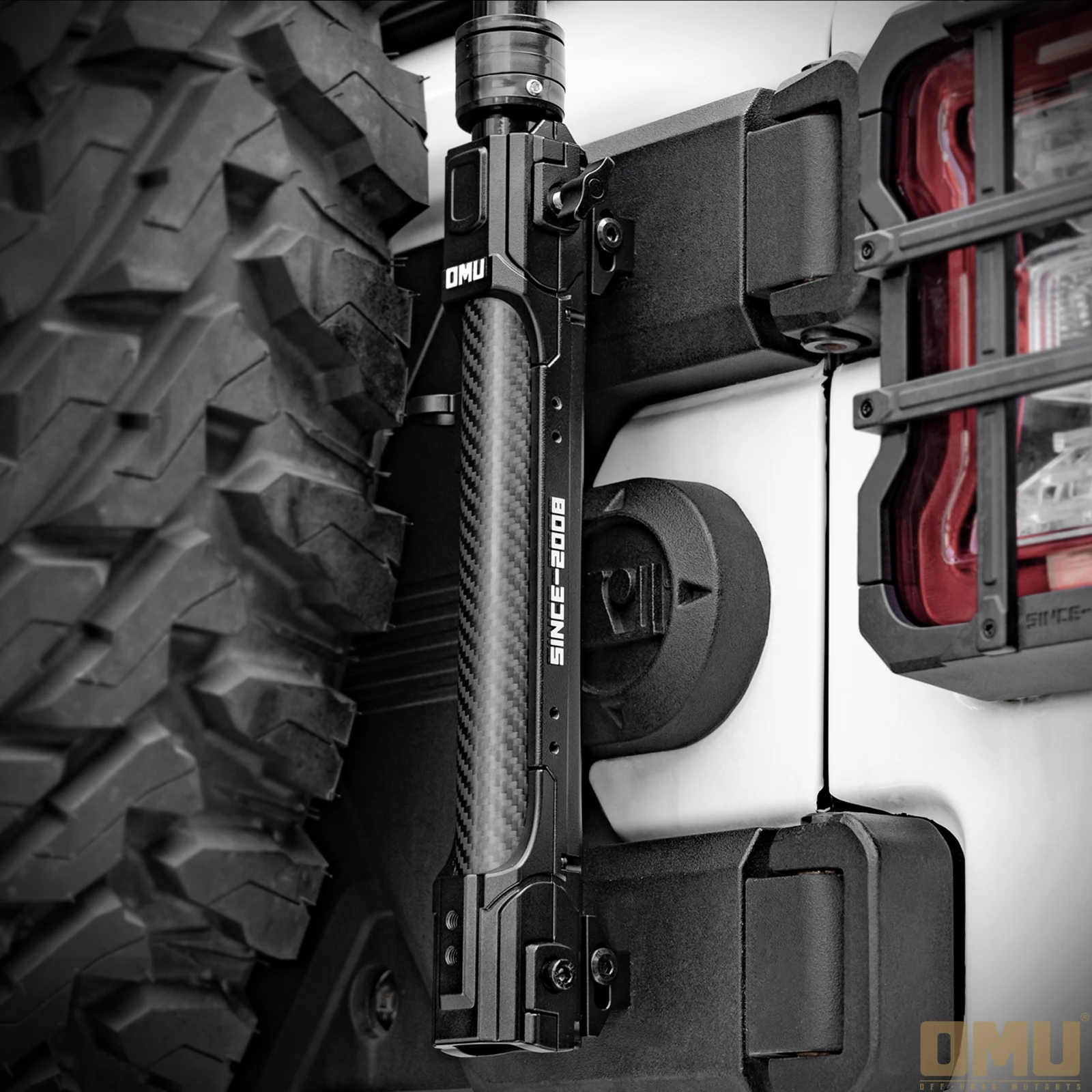 OMU 4x4 Aluminum Tailgate Hinge Flagpole Holder Mounting Bracket Flag Pole Mount For Jeep Wrangler JK JL Off Road Accessories