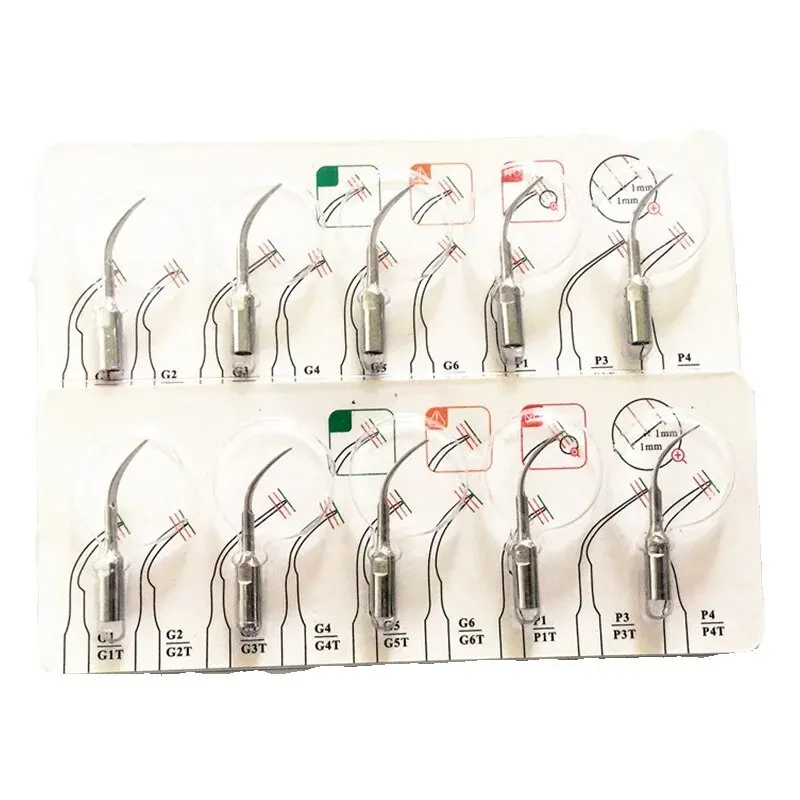5 sztuk G1,G2,G3,G4,P1,P3 skaler dentystyczny porady Fit EMS dzięcioł skaler ultradźwiękowy rękojeść stomatologiczny skaler ultradźwiękowy skaler ultradźwiękowy skalowanie wskazówka — zdjęcie 2