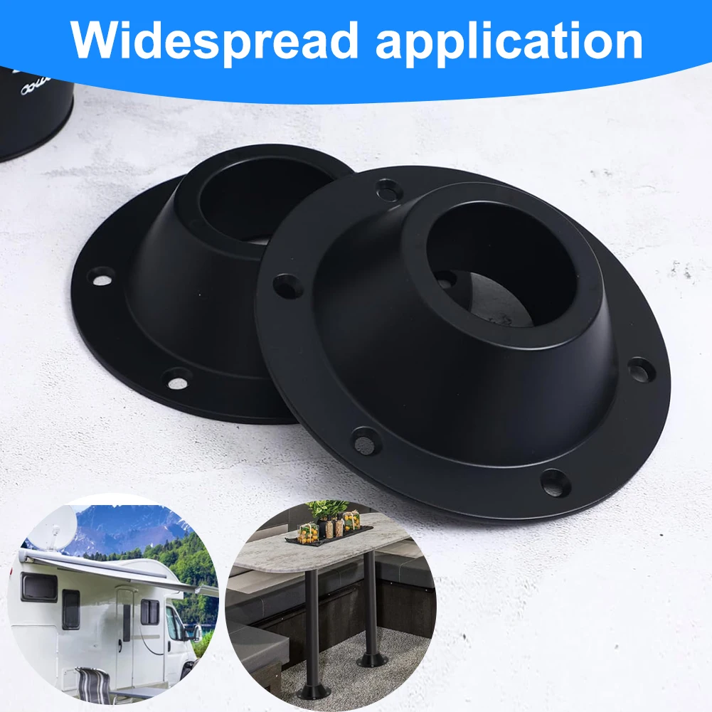 RV テーブルベースマウント 2 個、取り付けネジ付き、キャンピングカーアルミニウム取り付けブラケット、標準テーブルと互換性あり