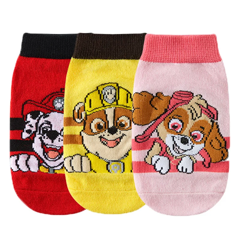 2024 Hot 3Paris Genuine Paw Patrol Chase Skye Rubble Marshall Sock Spring Summer Autumn Socks Children Toy Doll Birthday Gift