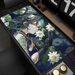 Genshin Impact Xiao sümen PC Oyun Aksesuarları Mouse Pad Dizüstü Oyun Dolabı Klavye Pedi HD Anime Mousepad Kawaii Halı