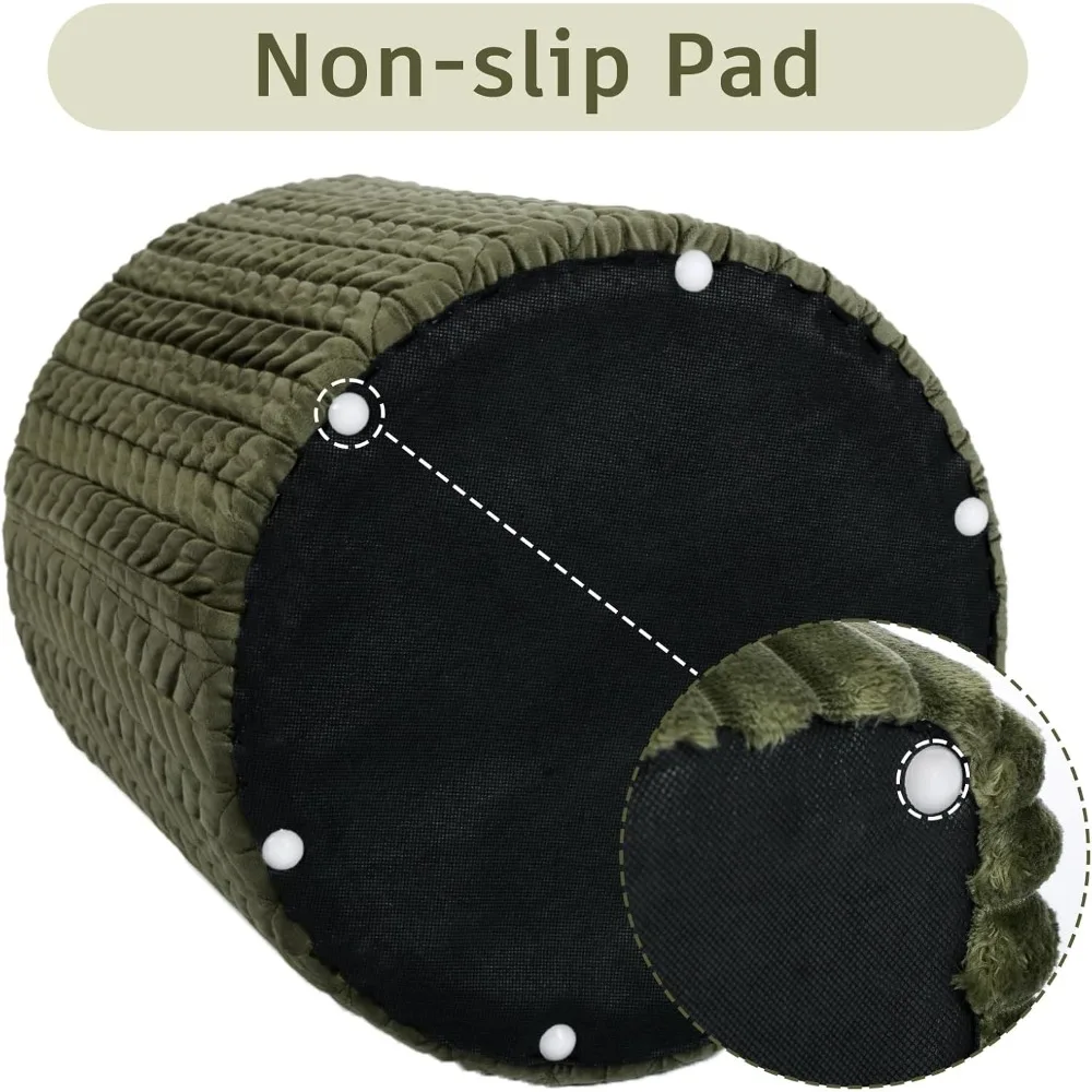 الحديثة المخملية العثمانية جولة مضفر معنقدة القدم البراز منجد الغرور البراز لغرفة النوم غرفة المعيشة ماكياج ديكور