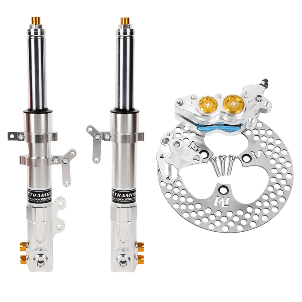 Per Ninebot C90/E80C/E200P/N70C/N85c Scooter Modifica 27core 360mm/31core 390mm Forcella Anteriore Ammortizzatore Anteriore 220 Set Freno A Disco