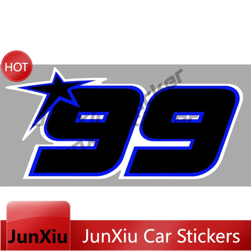MOTO Numero 99 Course Racing Number Style Vinyl Car Decal Waterproof Sticker For Vehicle Bumper Motorcycle Accessories