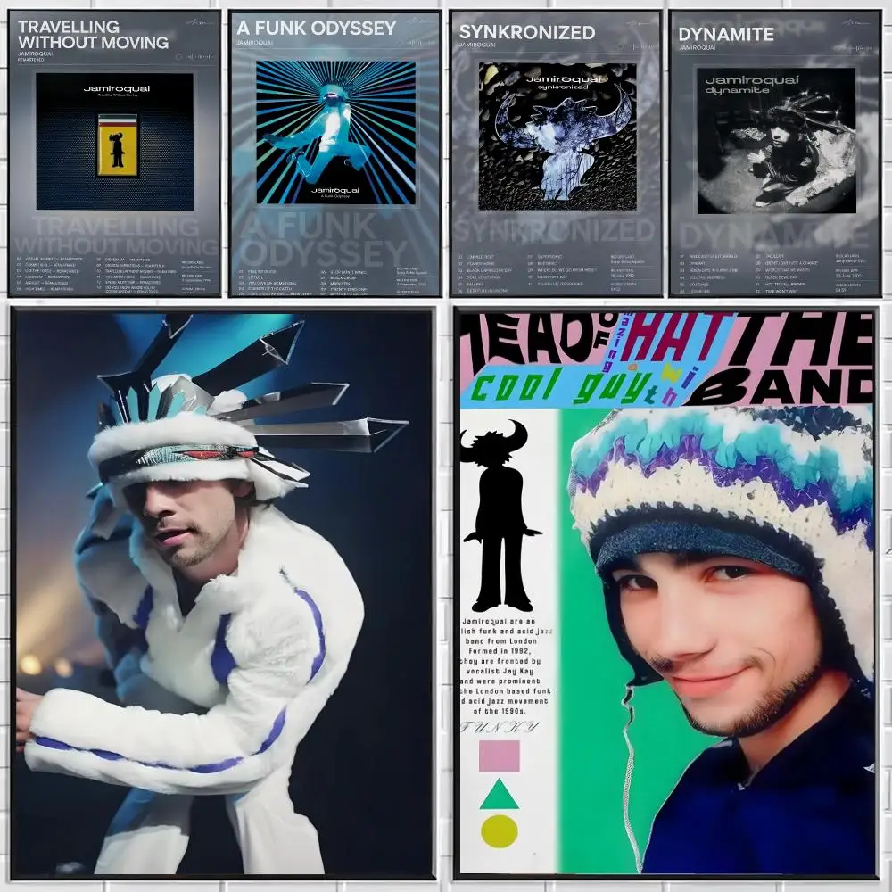 Music Jamiroquai Virtual Insanity Poster Stylish Wall Art for Bedroom Living Room Bar Café Home Decor Gift