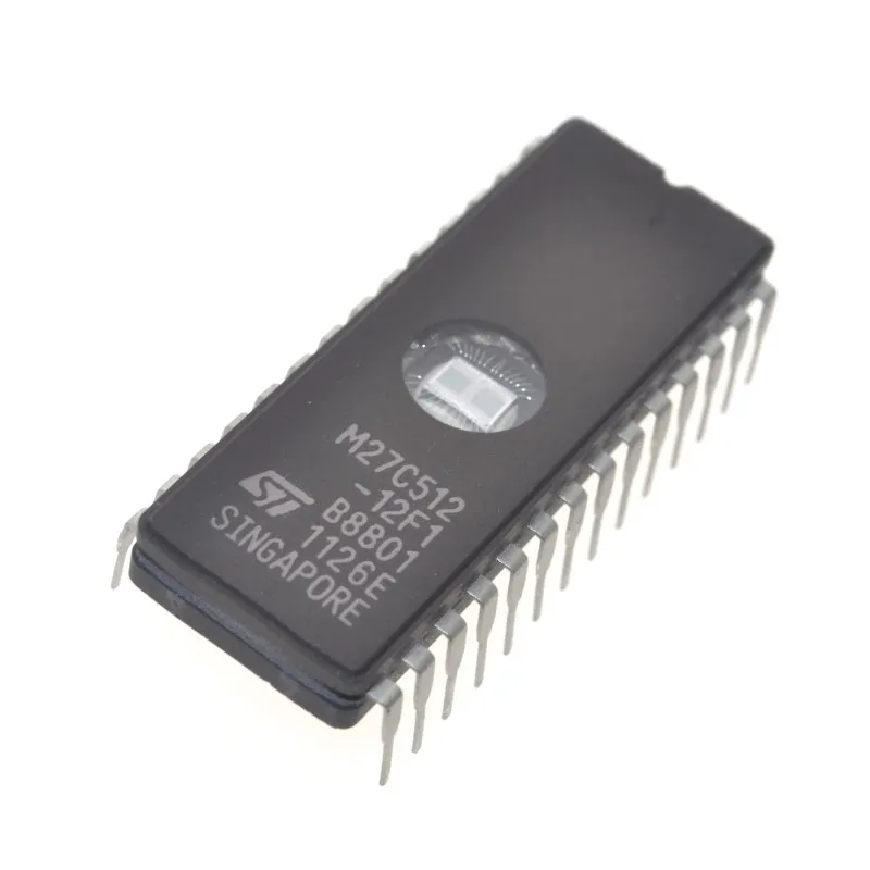 10pcs novo st M27C512-12F1 27c512 dip-28 microplaquetas ic eprom drive ic