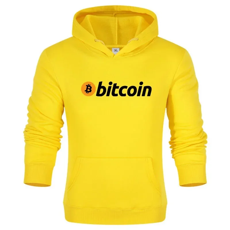 2025, Bitcoin-bedruckter Kapuzenpullover für Herren, heißer Verkauf, lässige Mode, Kapuzenpullover für Herren, Retro-Freizeitsportbekleidung, Unisex, langärmelig