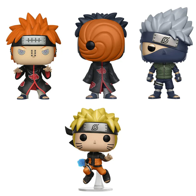 Funko pop Naruto Action Action Doll Anime Rasengan Tobi Pain Minato Doll Sculpture Model Toy Collection Decoration Children Gift