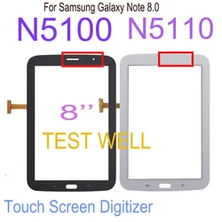 AAA+ 100% Test For Samsung Galaxy Note 8.0 N5100 N5110 GT-N5100 GT-N5110 Touch Screen Digitizer Glass Sensor Replacement