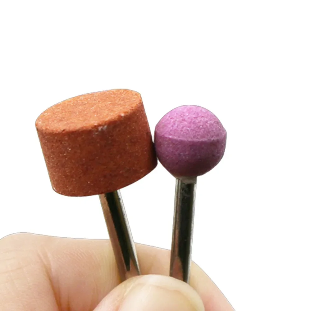 

7pcs Mounted Abrasive Stones For Rotary Tools Including Cone Cylindrical Flat And Ball Types For Precision Work
