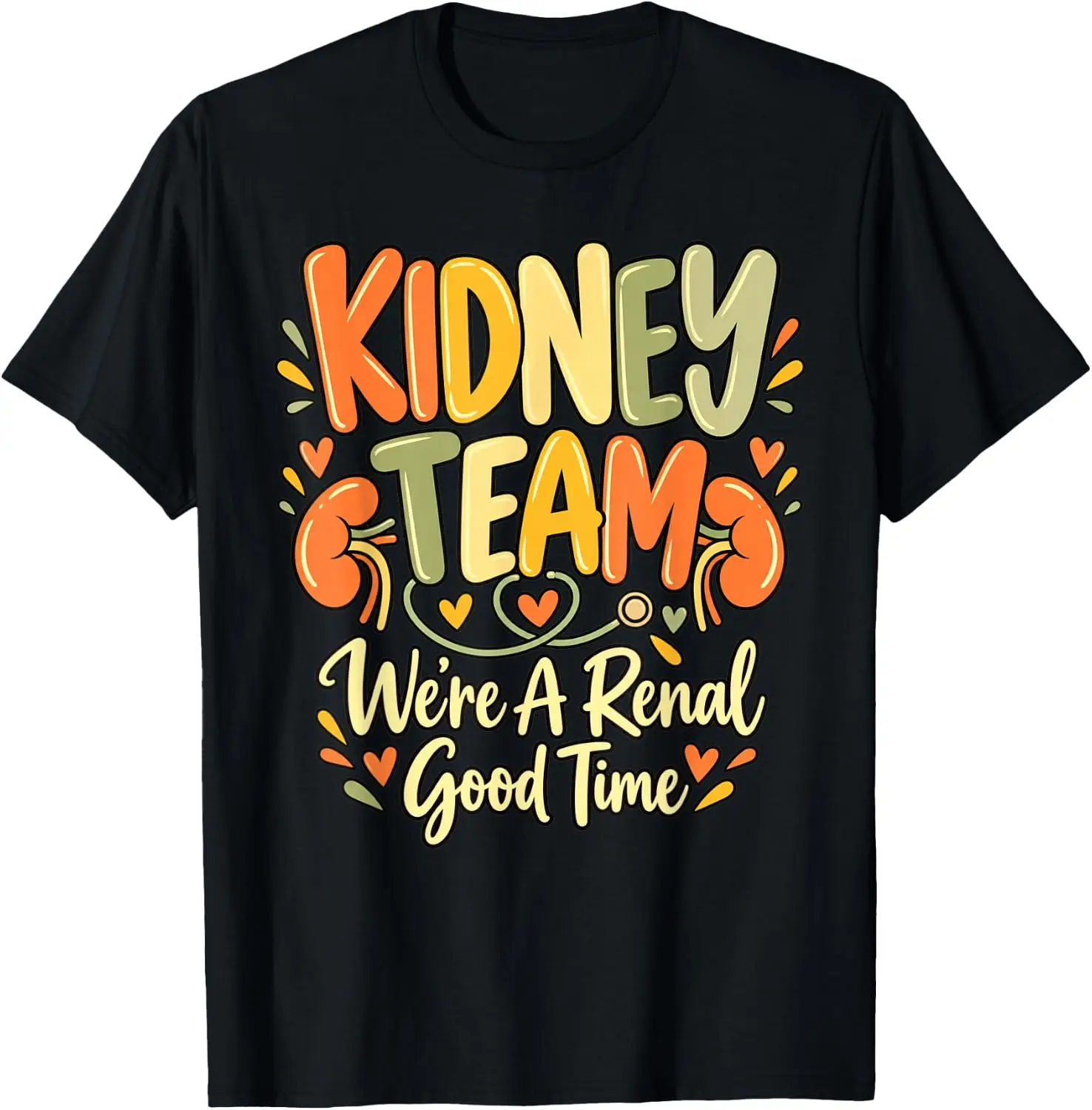 Dialysis Tech Week Kidney Team Fall Hemodialysis Technician T-Shirt Breathable, heavyweight pure cotton short-sleeve top—stylish, plus-size, and suitable for year-round wear with a sporty, casual vibe