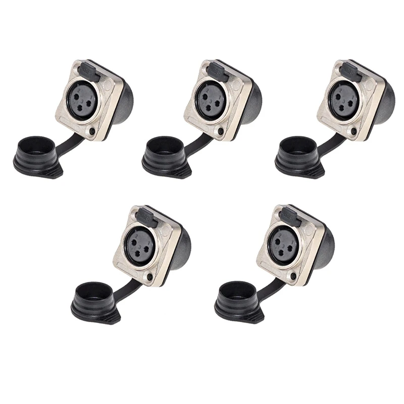 3 เสาผู้ถือ 3 เสากันน้ําชายและหญิงไมโครโฟนปลั๊กเสียง Xlr Balanced เกลียว XLR Head Holder, ทนทาน A