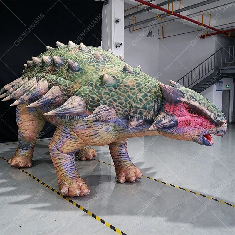 Giant Inflatable Ankylosaurus Dinosaur Model, Prehistoric Decor for Dino Park, Outdoor Exhibition & Theme Event Prop