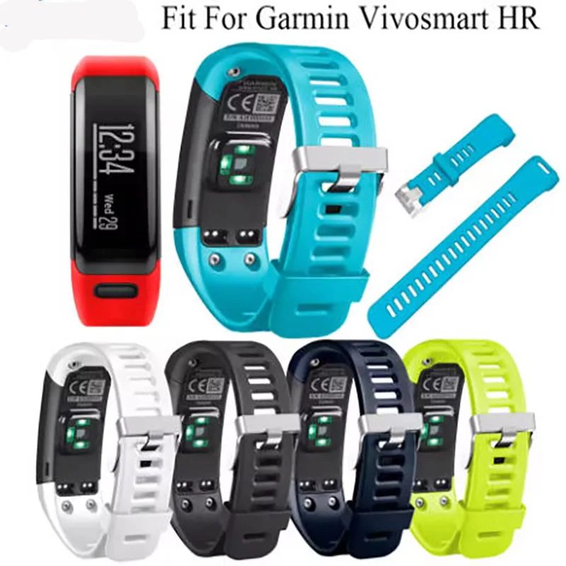 

New Classic smart Watchband For Garmin Vivosmart HR Bracelet replacement Watch strap for Garmin vivosmart HR Soft Silicone Strap
