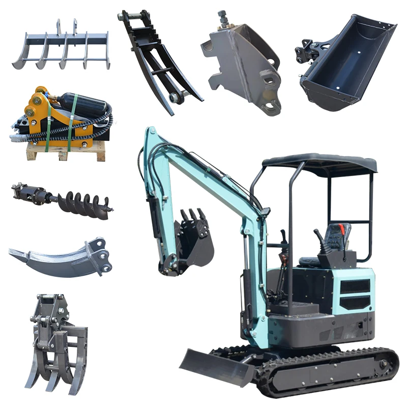 Para miniexcavadoras Kubota, microexcavadora de 0,8 toneladas y 1,6 toneladas, nueva máquina con componentes esenciales, Motor, bomba, engranaje PLC para Sal