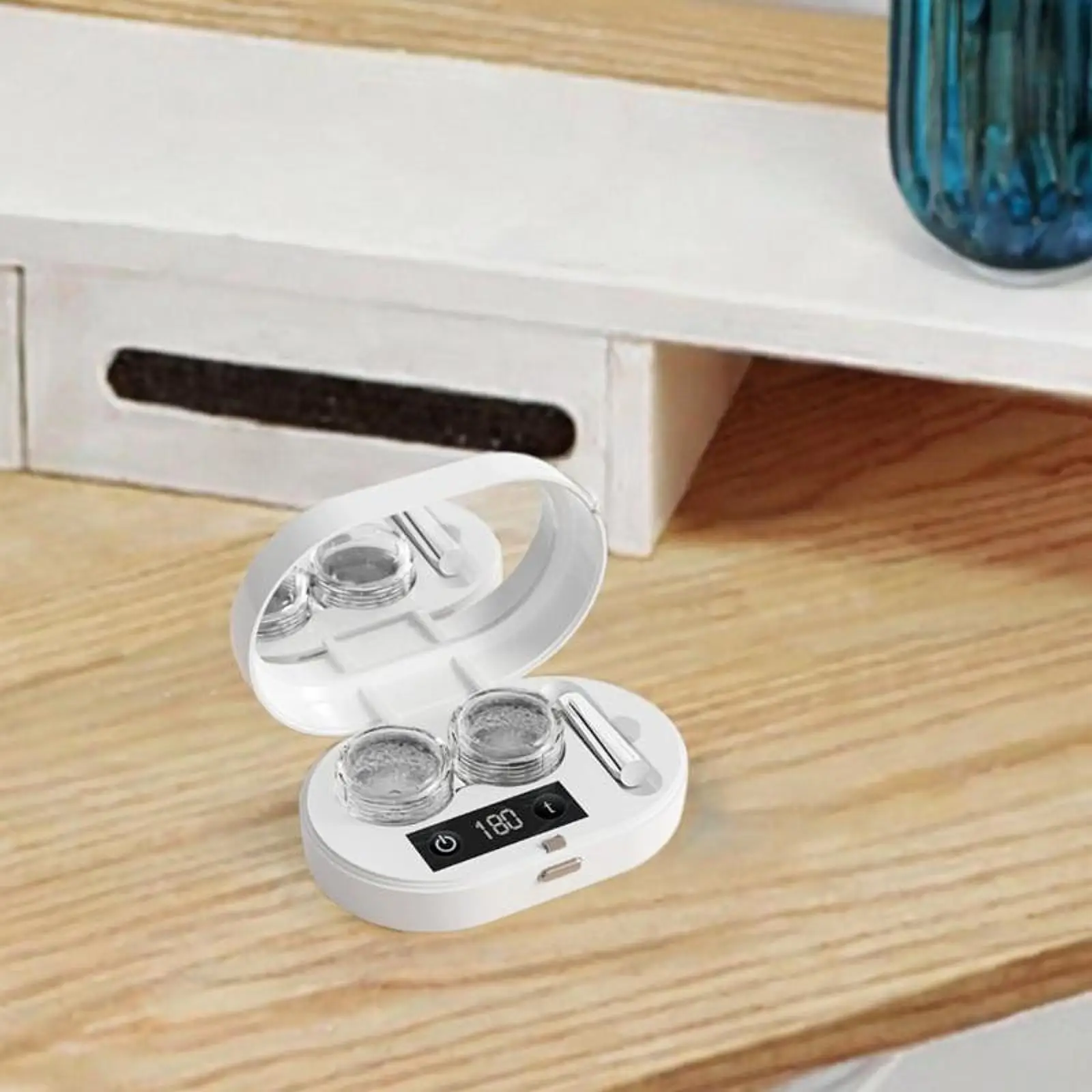 

Contact Lens Cleaner Machine Vibration Leakproof with Mirror Tweezers