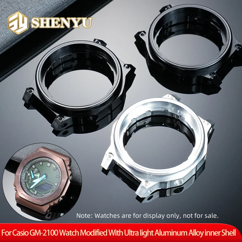 

Внутренний корпус из алюминиевого сплава GM-2100 для Casio G-SHOCK Royal Oak GM2100, неразрушающая модификация, специальный внутренний корпус часов