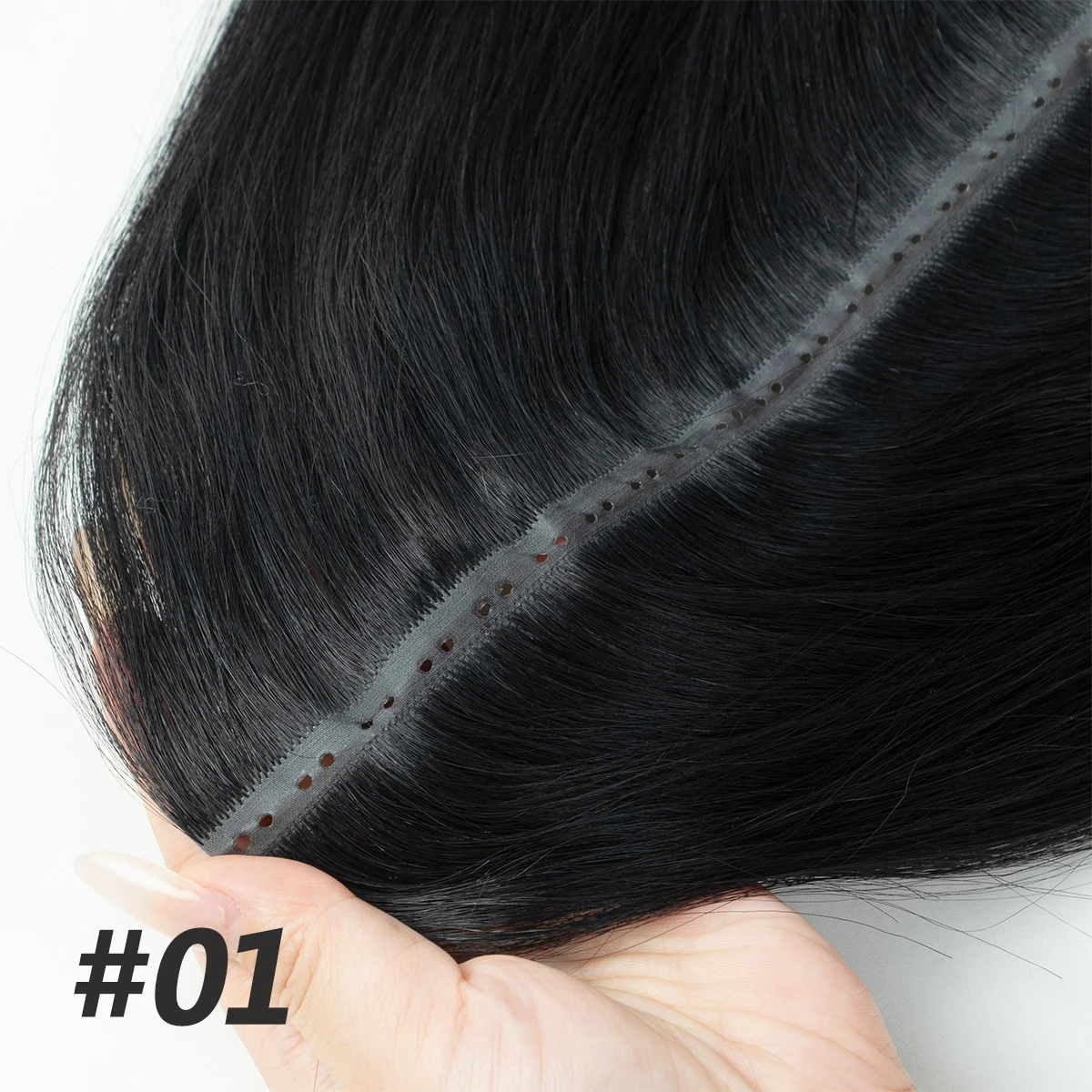 PU Flat Weft Invisible PU Weft Hair with Hole Human Hair Twin Tabs Injected Long Tape No Glue Microlink Hole Weft Extensions