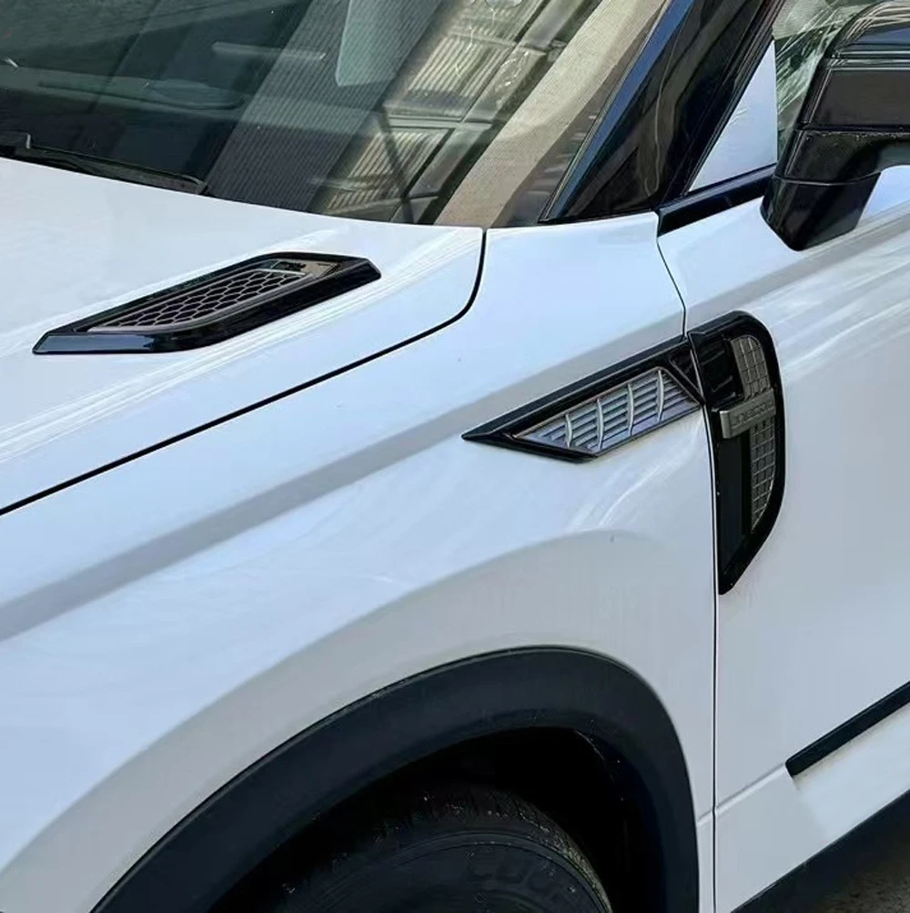 

6Pcs Black Silver Car Side Wing Fender Sticker Decals Body For Jaecoo J7 Phev 2024-2025 2026 Decoration Accessories