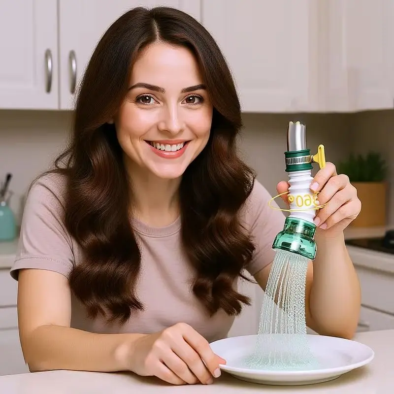 

Универсальный вращающийся на 360° смеситель для душа, кухонный смеситель, адаптер для насадки, барботер, поворотный экономия воды, экономия воды, аксессуары для раковины