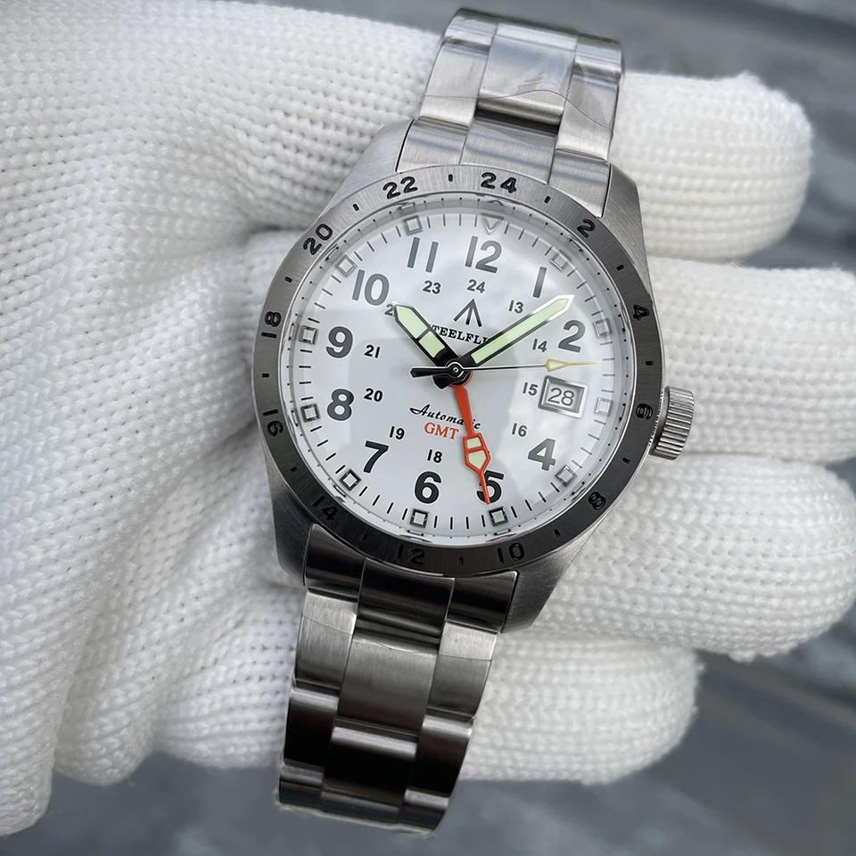 STEELFLIER Official SF792 GMT Mechanical Dive Watches Super