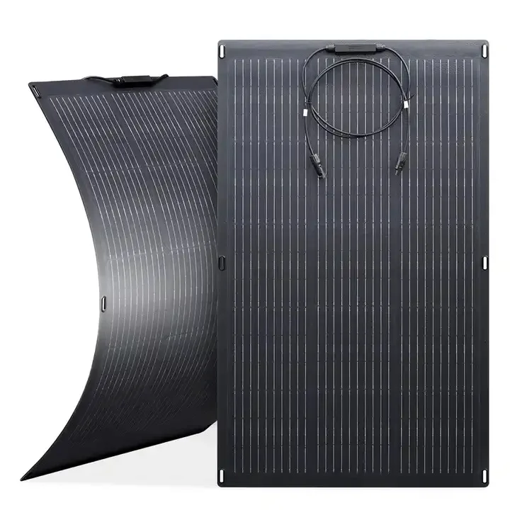 150W Portable Solar Panel Roof Mounted Photovoltaic Electric Vehicle For Rv Charging Outdoor Bendable