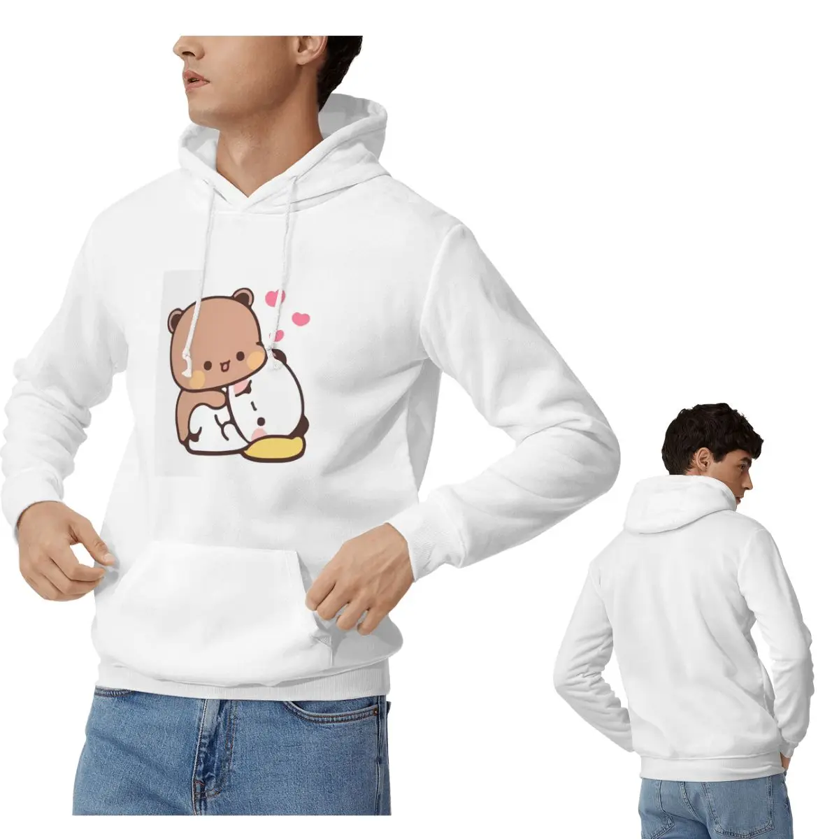 

Персик и Гома Бубу Дуду, толстовки с воздушными шарами, мужские и женские повседневные пуловеры, толстовки в стиле хип-хоп, уличная одежда с длинными рукавами, осень-зима