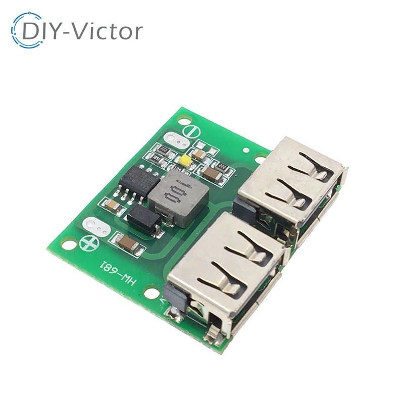 9V 12V 24V to 5V DC-DC Step Down Charger Power Module Dual USB Output Buck Voltage Board 3A 6-26V Car Charge Charging Regulator