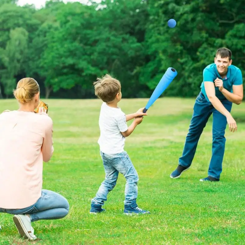 Baseball Bat For Kids Soft Toddler Baseball Set Foam Backyard Bat With Ball Indoor Outdoor Sports Ball Racket Set For Park