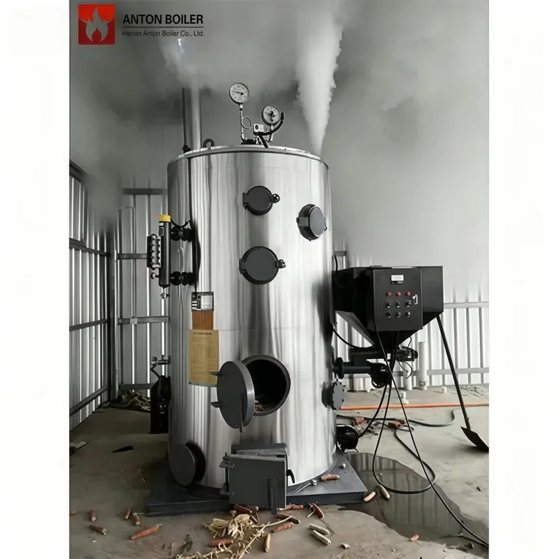 J Global Market Compliant LHG Vertical Steam Boiler High Efficiency Biomass Coal Heating Machine
