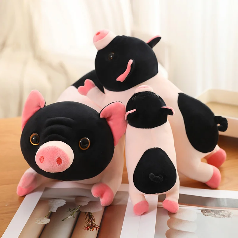 

Simulation Cute Little Fragrant Pig Plush Doll Pillow Pink Black Long Pig Plush Toy Home Decoration Gift For Girlfriend