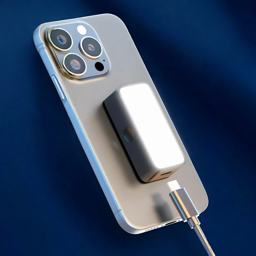 NEW Magnetic Portable Mini Selfie Fill Light Adjustable Lighting Rechargeable Portable Led Video Light For Tiktok Camera Mobile