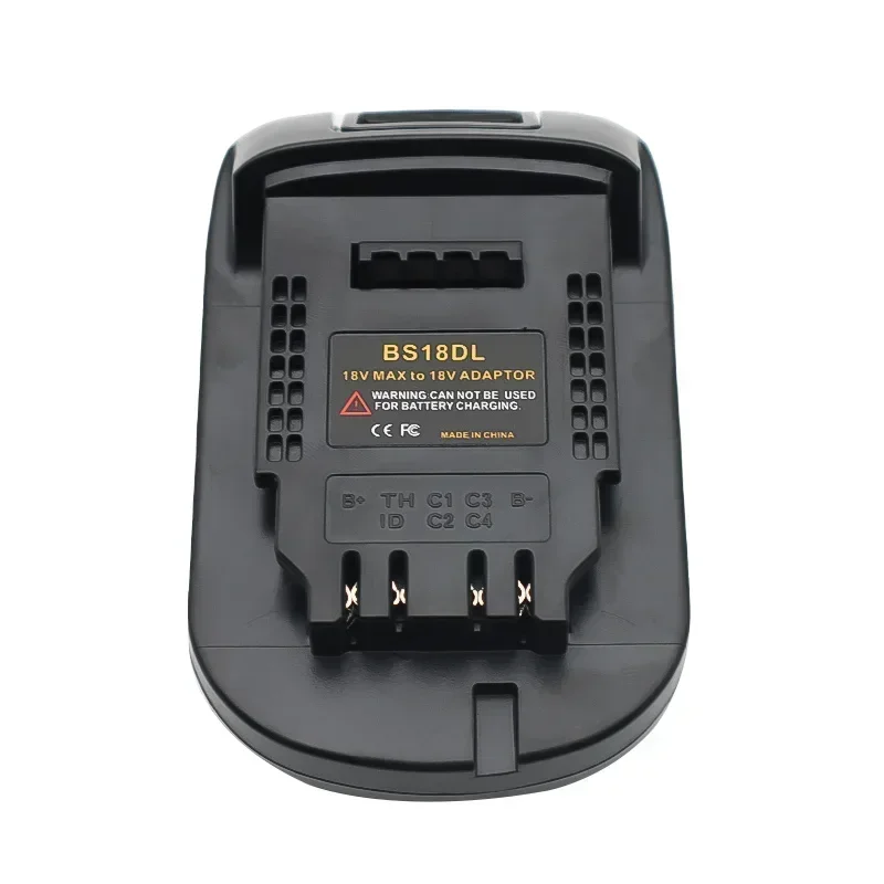 Bat618 Conversor Adaptador para Bosch, Bateria 18V, Makita, Milwaukee, Dewalt, Hitachi, Dyson, Metabo, AEG Worx