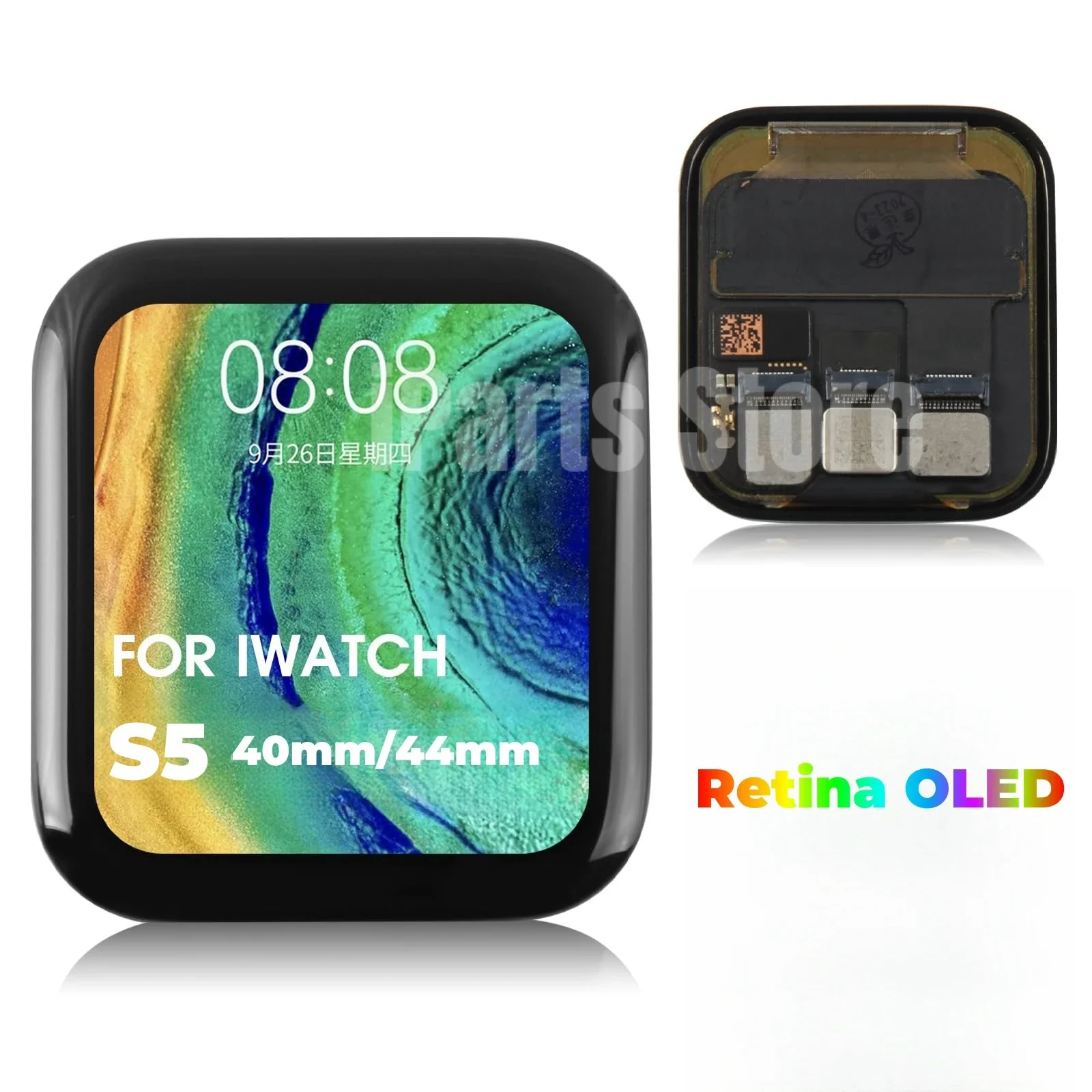 iParts Replacement OLED Display For Apple Watch Series 5 S5 40mm 44mm A2156 A2157 A2094 A2095 Retina Touch Screen Assembly