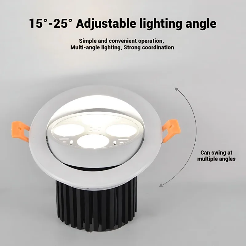 30W 40W Ceiling Lamp AC100-240v Spotlights Led Ceiling Strong Light Recessed Ceiling Downlight for Store Living Room 120/150mm