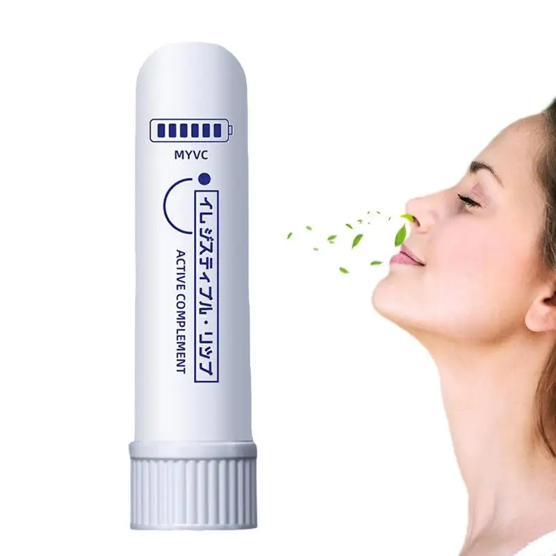 

Nose Inhaler Stimulating Min t Aromatherapy Inhaler Stick Energy Stick Boost Focus Improve Breathing Nose Congestion Relief