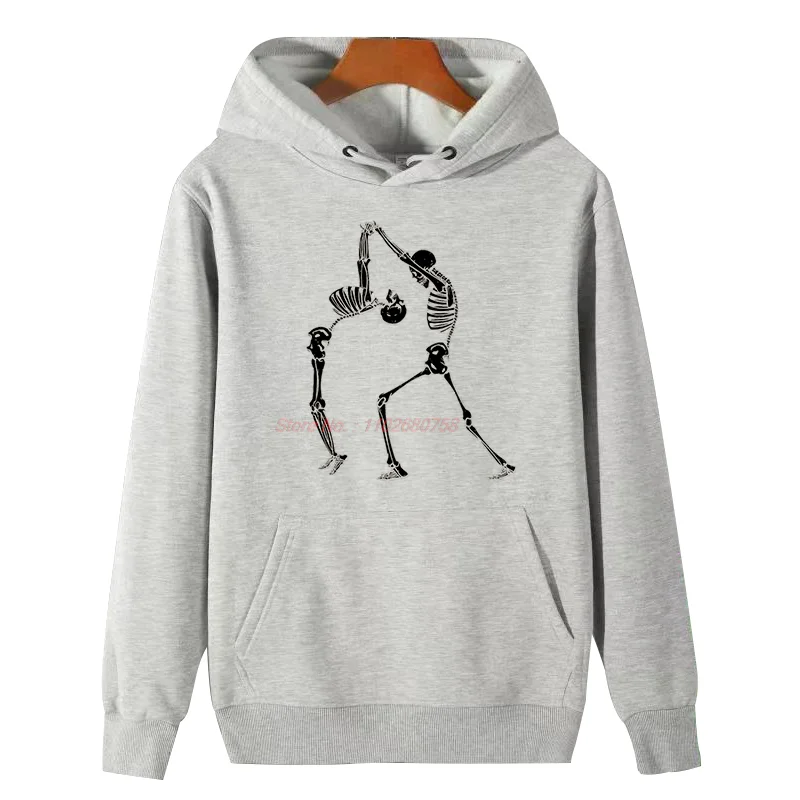 

Модный зимний толстый свитер с капюшоном, скелеты для танцев, забавные графические толстовки с капюшоном, подходящие для всех возрастов, мужская толстовка