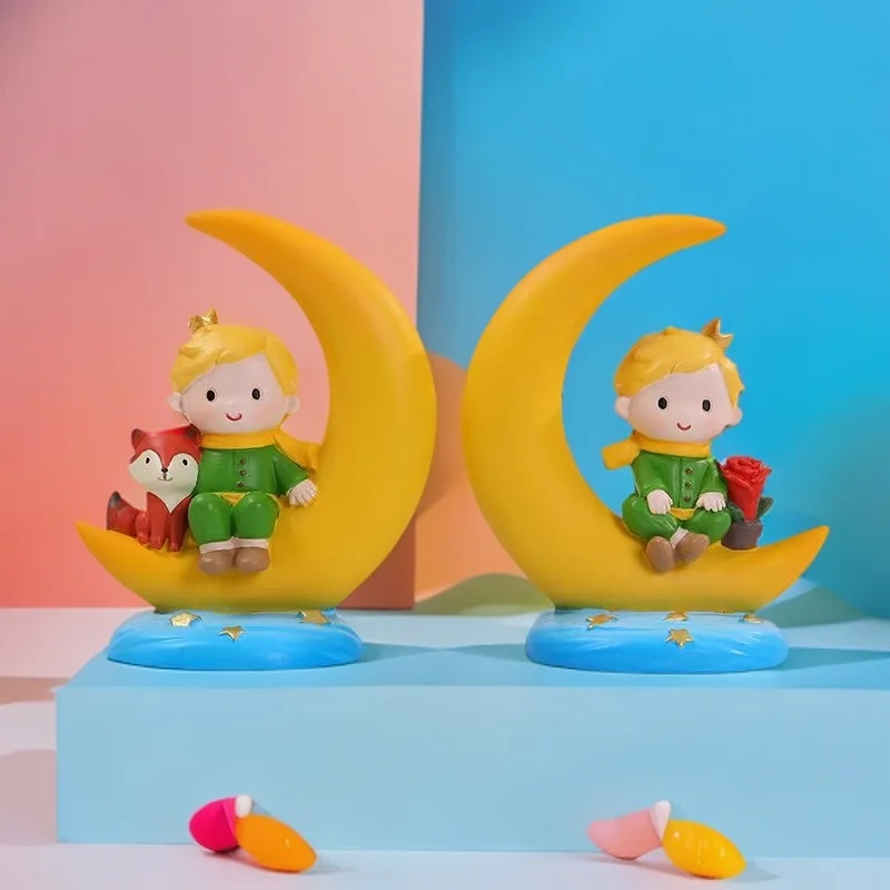 Moon Prince Handmade Office Collection Birthday Gifts Christmas Gifts Resin Crafts 2025 Year of the Snake Spring Festival New Year Gifts Home Decorations Desktop Ornaments