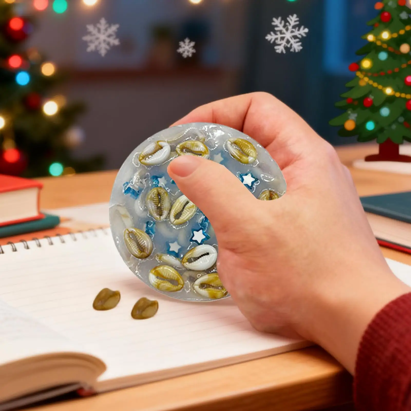 Silicone Skin Peeling Sensory Acne Squeezing Toy Sensory Game for Christmas Birthday Party Event Ornaments Squeeze Play Mat Gift