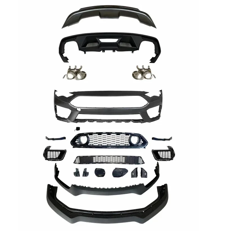 

The GT500 Bumper Bumper Is Suitable for Mustang's Modified h-1 Kit with a Mesh Tailpipe