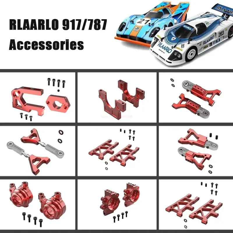 Rlaarlo 917/787 1/10 Rc Car Parts Front Rear Swing Arm C Block Steering Block Gear Box Mounts Modified Accessories