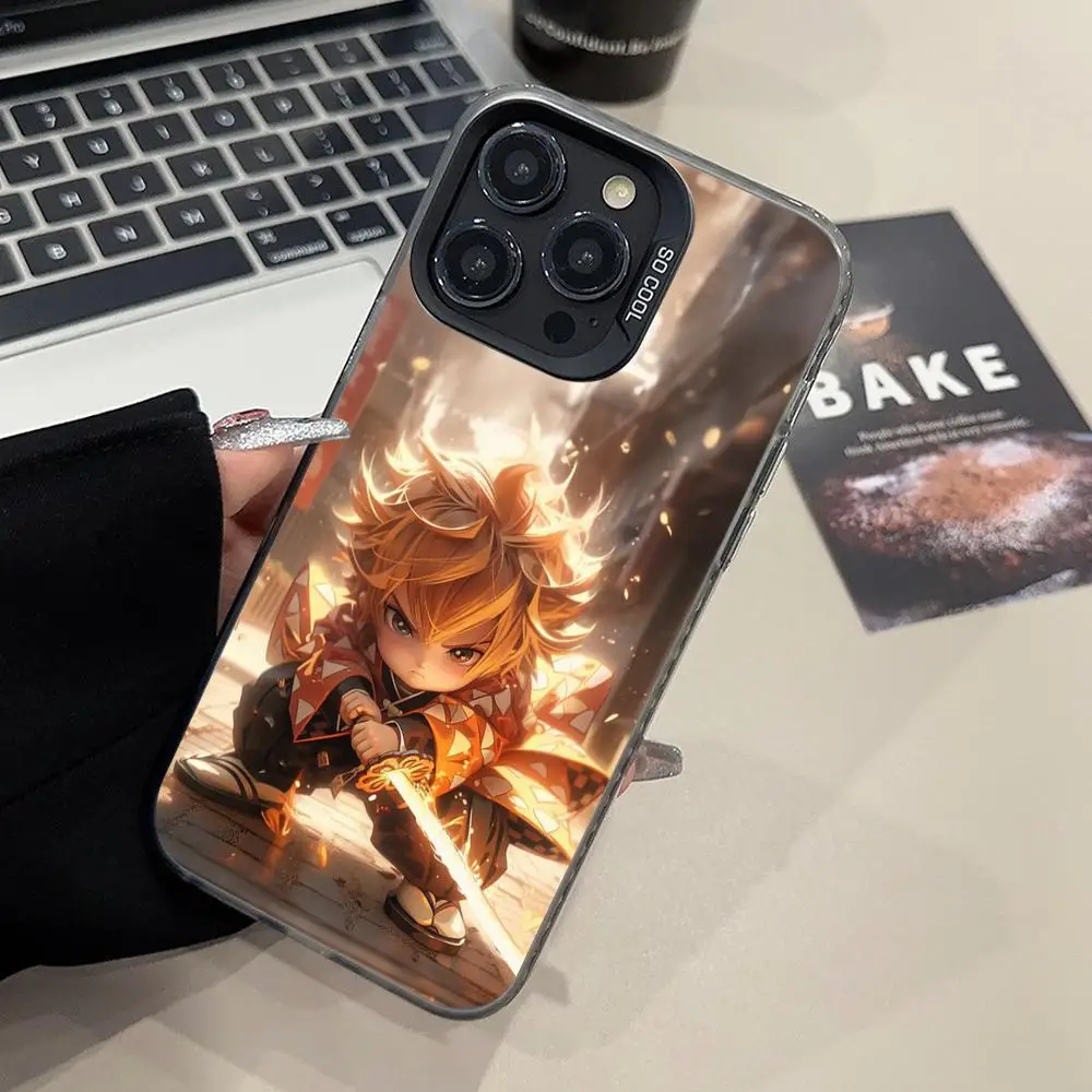 

Demon Slayer Baby Mobile Phone Case for iPhone 16 15 14 13 12 11 X XR XS 8 7 Pro Max Plus Translucent Colour Printing Cellphones